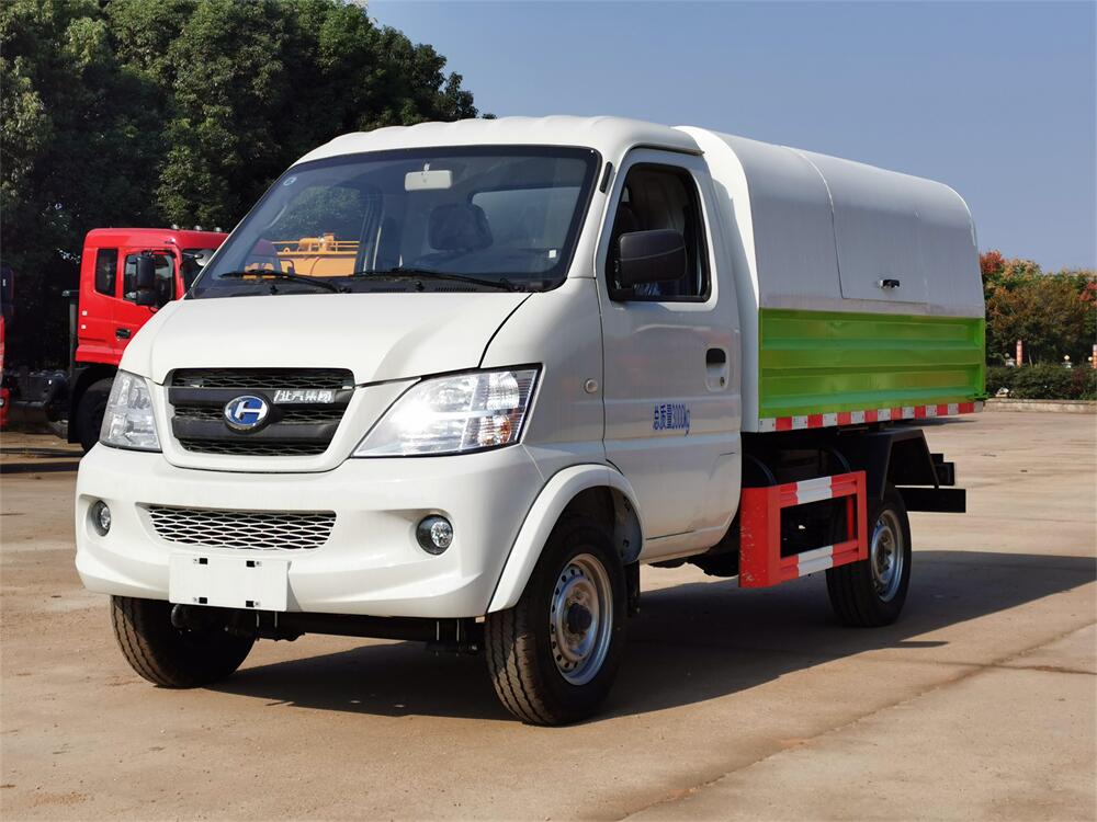 密封式垃圾車-北汽昌河小型藍牌密封式自卸垃圾車廠家